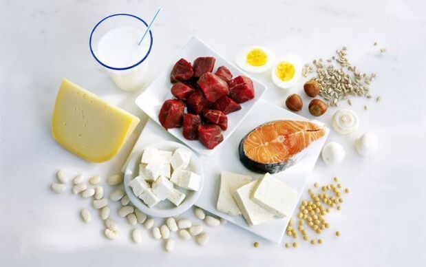 Produtos lácteos e carne