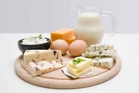 Ovos, laticínios com baixo teor de gordura e laticínios fermentados para uma dieta rica em proteínas